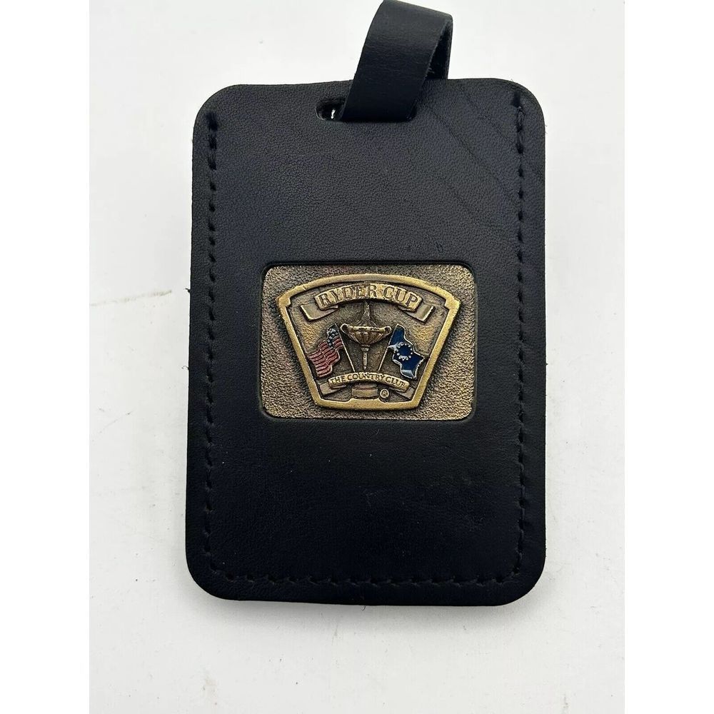 Ryder‎ Cup Embossed Tag Leather Bag Tag NWT